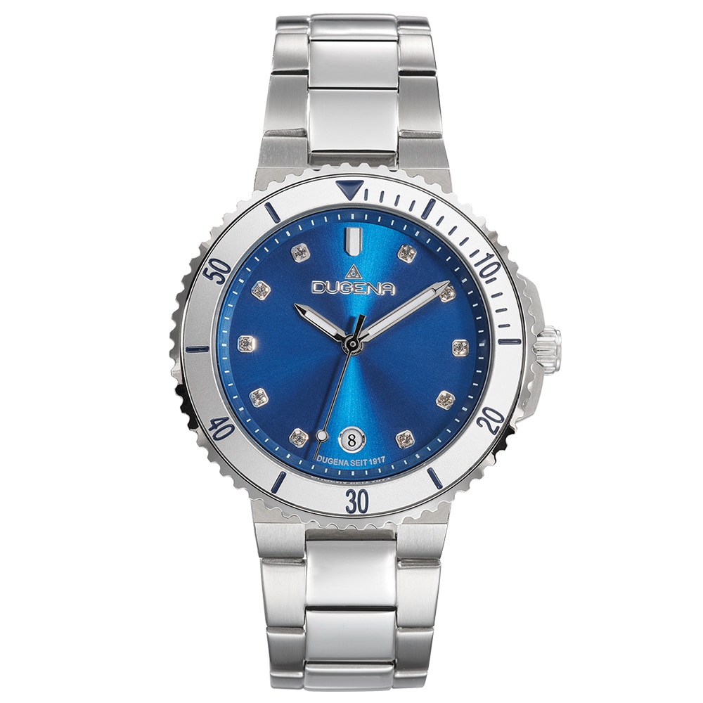 Lady Diver Blau Silber