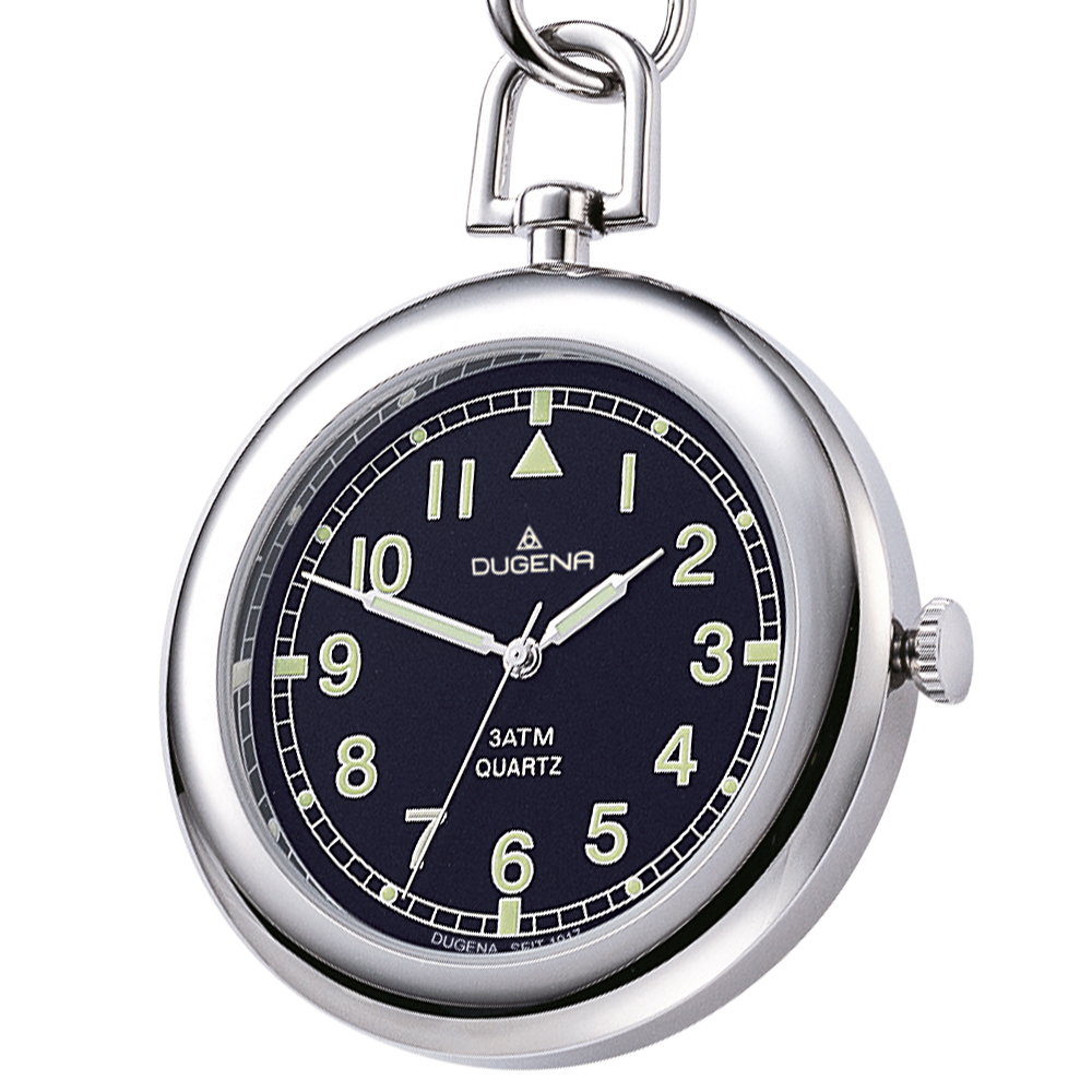 Lepine Taschenuhr Weiß Gold